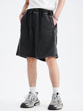 Men'S Washed Distressed Simple Loose Shorts