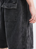 Men'S Washed Distressed Simple Loose Shorts