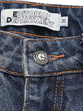 Gerade, lockere Vintage-Jeansshorts für Herren