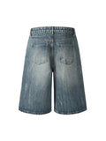 Men'S Denim Casual Straight Loose Shorts