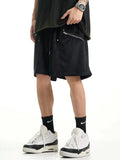 Men'S Zipper Pocket Cargo Shorts