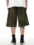 Men'S Retro Leopard Loose Shorts