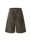 Men'S Retro Leopard Loose Shorts