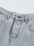 Men'S Plain Loose Denim Shorts