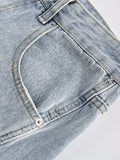 Men'S Plain Loose Denim Shorts