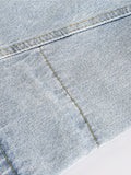 Men'S Plain Loose Denim Shorts