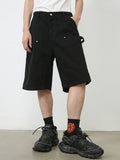 Men'S Straight Loose Denim Cargo Shorts