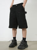 Men'S Straight Loose Denim Cargo Shorts