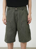 Men'S Straight Loose Denim Cargo Shorts