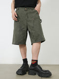 Men'S Straight Loose Denim Cargo Shorts