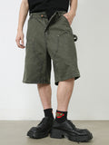 Men'S Straight Loose Denim Cargo Shorts