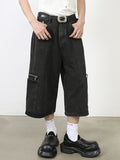 Men'S Big Pocket Denim CargoShorts