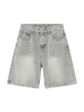 Men'S Retro Loose Distressed Denim Shorts