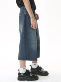 Men'S Loose Wide Leg Flared Cropped Pants Shorts