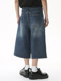 Men'S Loose Wide Leg Flared Cropped Pants Shorts