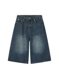 Men'S Loose Wide Leg Flared Cropped Pants Shorts