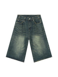 Men'S Loose Wide Leg Flared Cropped Pants Shorts