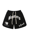 Men'S Letter Print Loose Casual Sports Shorts