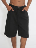 Men'S Casual Loose Wide Leg Denim Shorts