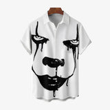 Poker Face Printed Shirt For Men