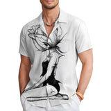 Rose Girl Personalized Printed Shirt For Men